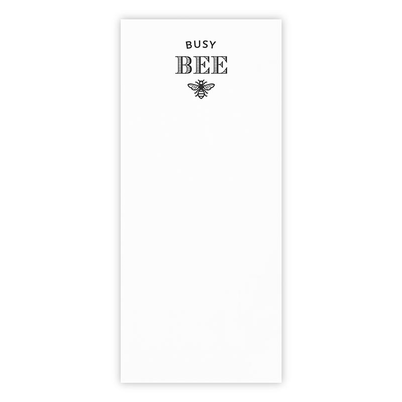 Notepaper In Acrylic Tray - Busy Bee
