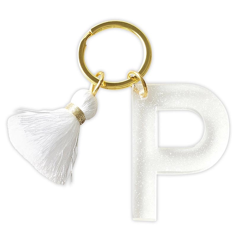 Acrylic Letter Keychain - p