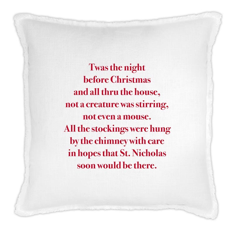 Face To Face Euro Pillow - Twas The Night Before Christmas