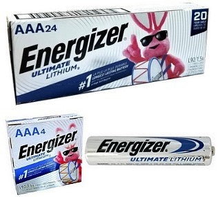 Energizer Lithium L92 Aaa, 24 Box, Exp. 12-2039
