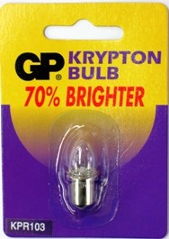 Gp Replacement Krypton Bulb L004, For Use With 3 D Size Batteries