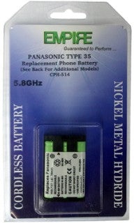 Gi-(Panasonic)-Equivalent Hhr-P107, Type 35, Ni-Mh, 3.6V, 700Mah #