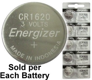 Energizer (Cr1620) Lithium Coin Cell, On Tear Strip
