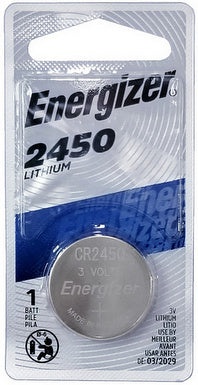 Energizer Bp (Cr2450) 3 Volt, 620 Mah, Lithium Coin Battery - Carded, Dated 3 - 2029