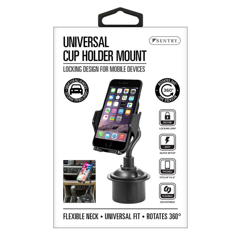 Flexible Mobile Phone Mount For Cup Holders