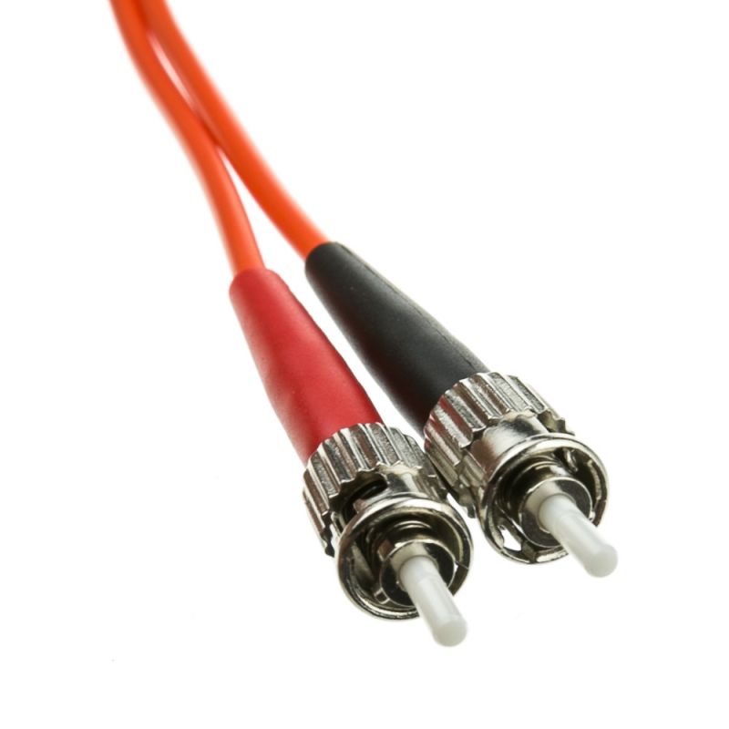 1 Meter St/St Om1 Duplex Fiber Optic Cable, 62.5/125