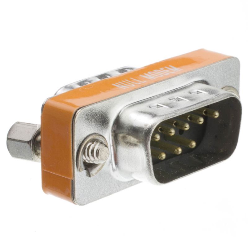 Buy Mini Null Modem Adapter Online - DB9 Male to DB9 Male