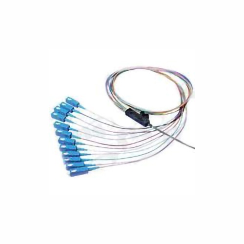 12 Fiber Ribbon Pigtail, Singlemode, Blue Boot Sc/Upc, 3m