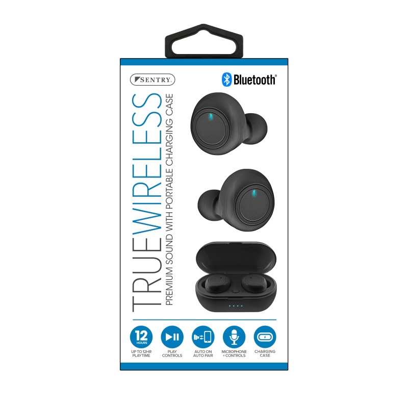 Bluetooth Earbuds With True Wireless Stereo In Black