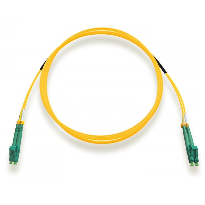 Lc/Apc To Lc/Apc Os2 Duplex Fiber Optic Patch Cable, 9/125