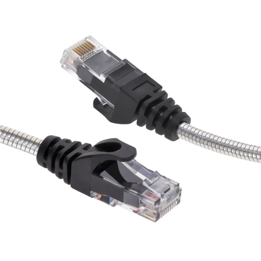 Cat6a Slim Armored Anti-Rodent Ethernet Cable, Up To10 Gigabit, 3ft