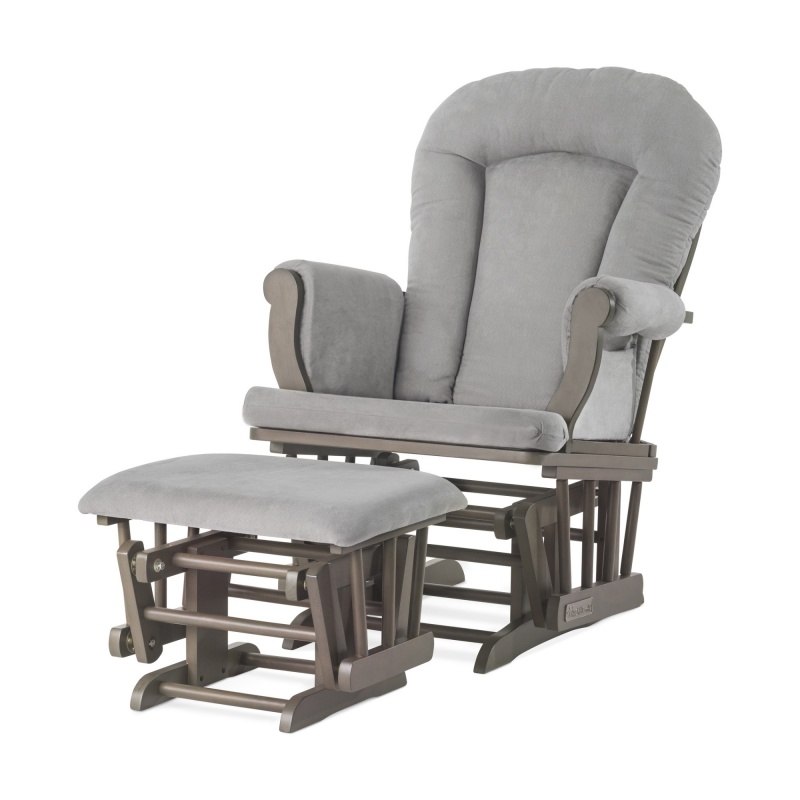 Cozy Glider Rocker With Ottoman