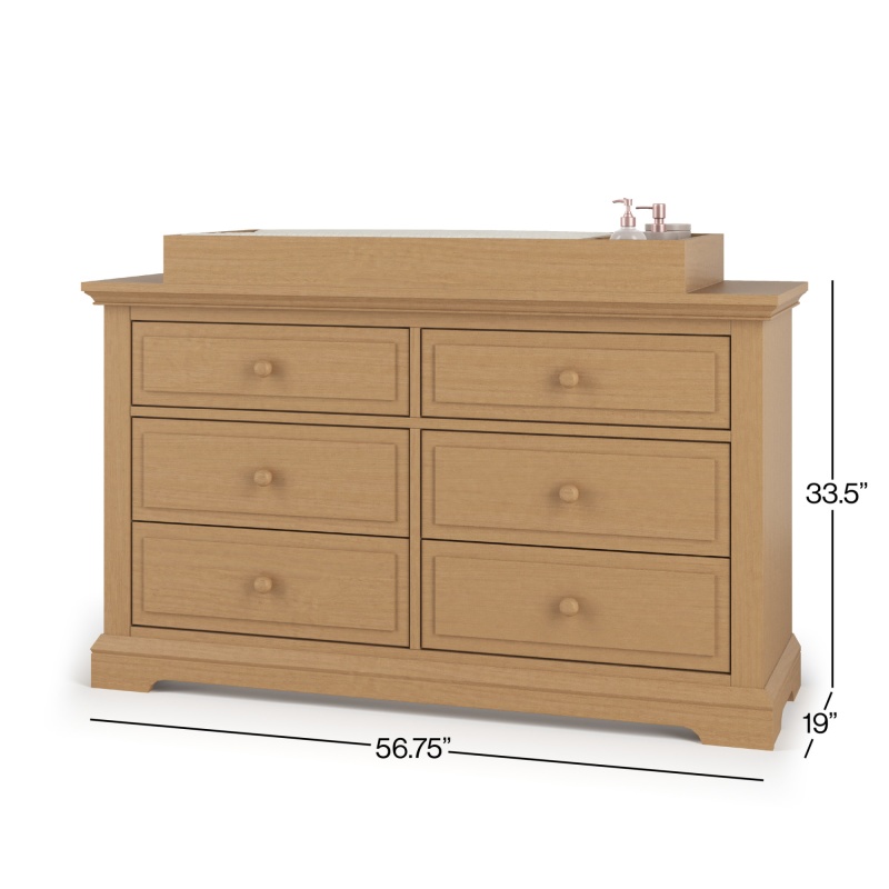 Fully Assembled Jordyn Legacy 6 Drawer Double Dresser