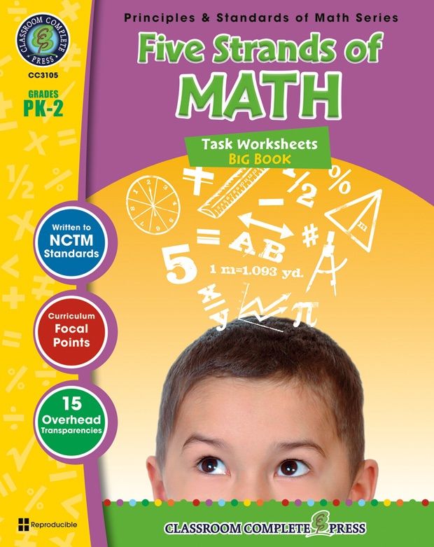 Classroom Complete Book: Five Strands of Math Task Sheets Big Book, Grade PK,K,1,2