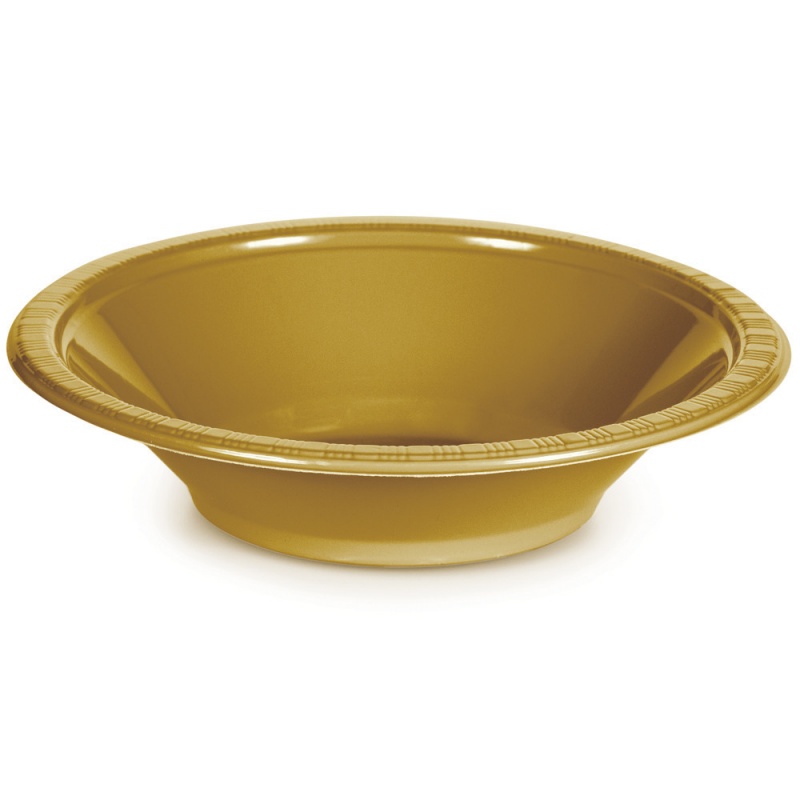 Bowl Pl 12/20Ct Glittering Gold, Case Of 12