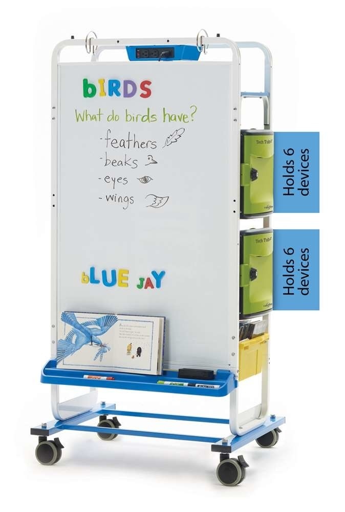 Tech Tub2® Dual Duty Teaching Easel - Holds 24 Devices