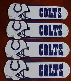 New Nfl Indianapolis Colts 42" Ceiling Fan Blades Only