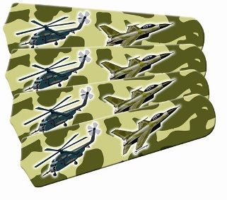 New Freedom Camo Military 42" Ceiling Fan Blades Only