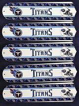 New Nfl Tennessee Titans 52" Ceiling Fan Blades Only