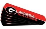 New Ncaa Georgia Bulldogs 42" Ceiling Fan Blade Set