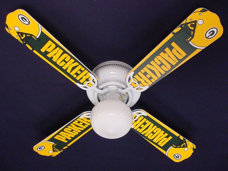 New Nfl Green Bay Packers Football Ceiling Fan 42"