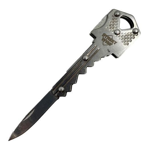 Safe-Key Concealed Knife - Silver