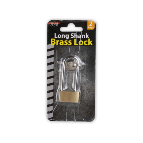 Long Shank Brass Lock With Keys