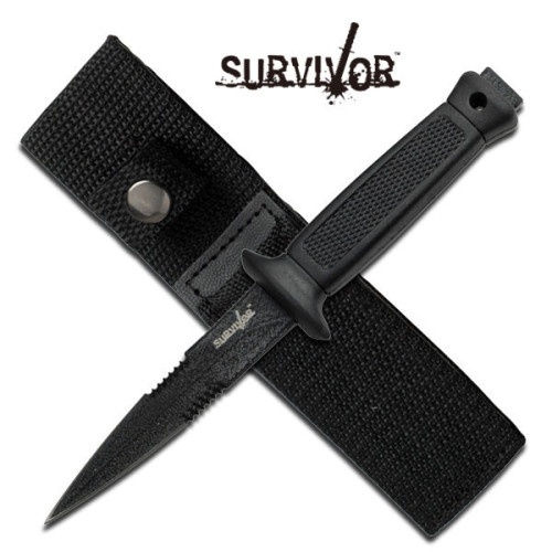 Survivor Series - Boot Knives With Nylon Sheath Color: Black Bk