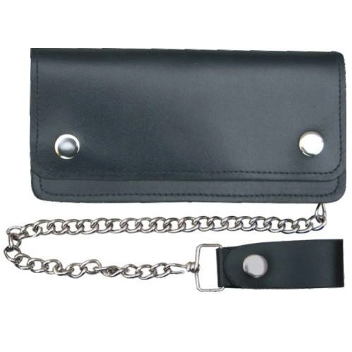 Leather Motorcycle Chain Wallet