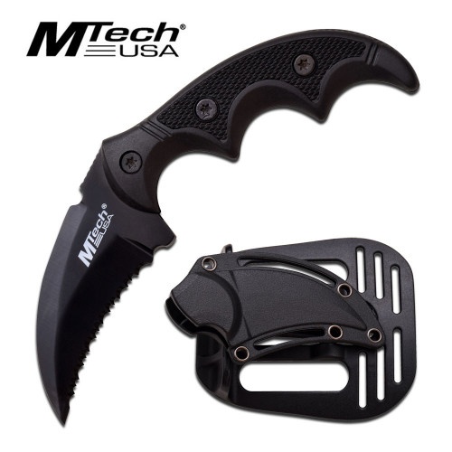 Tactical Karambit - Fixed Curved Blade -By Mtech Usa