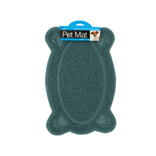 Easy Clean Paw Print Pet Mat