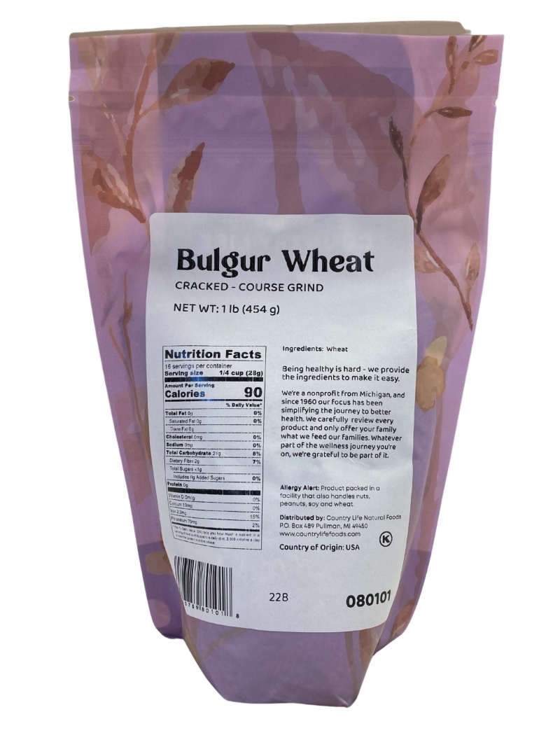 Bulgar Wheat, Cracked, Course Grind