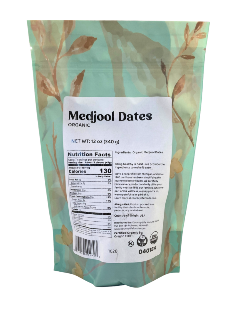 Organic Dates, Medjool, Choice, W/Pit