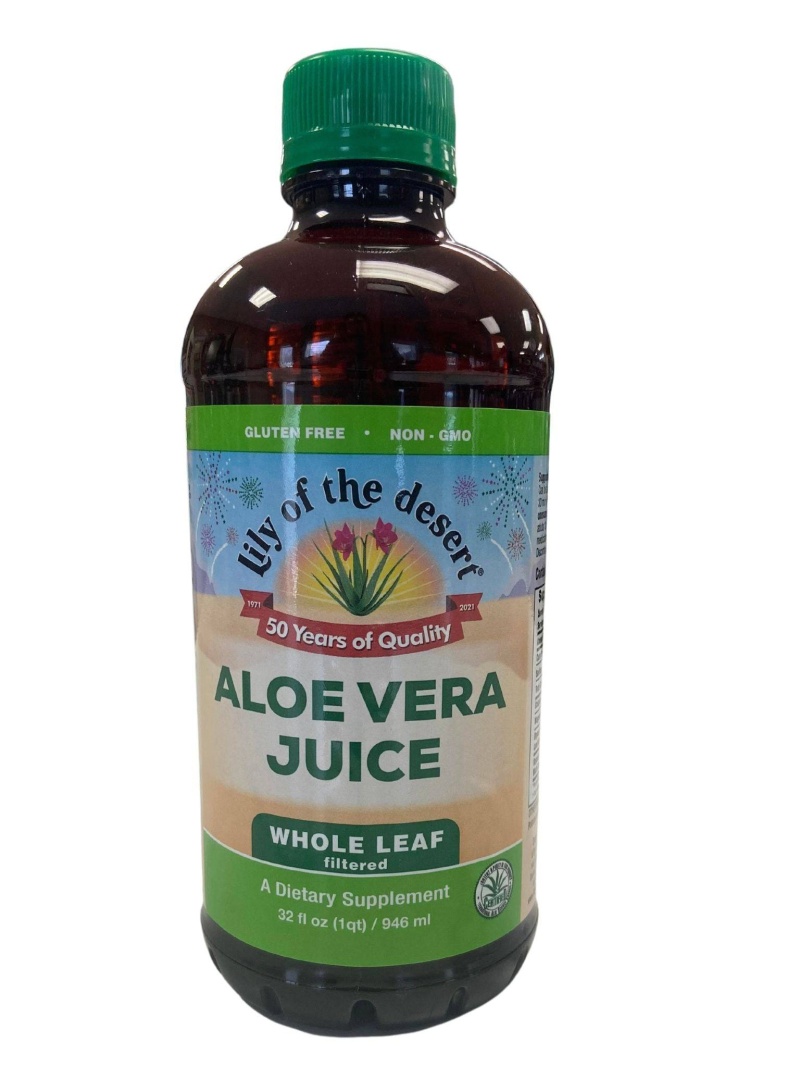 Aloe Vera Juice 32 Oz Whole Leaf