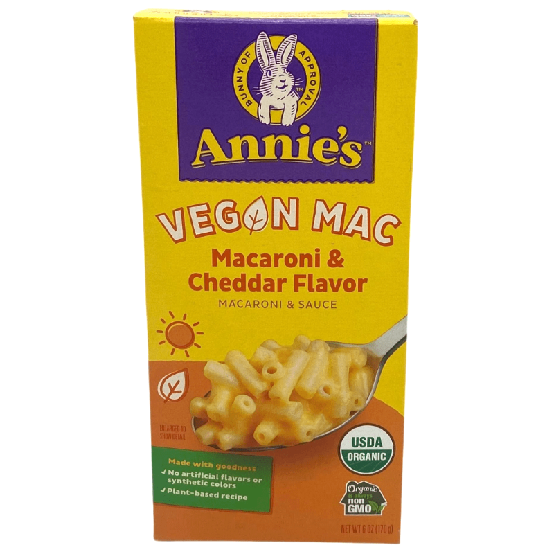 Mac, Cheddar Flavor, Vegan, Organic, Annie's - 6 Oz
