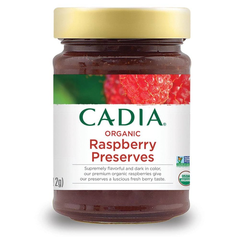 Raspberry Preserves, Organic, Cadia - 11 Oz