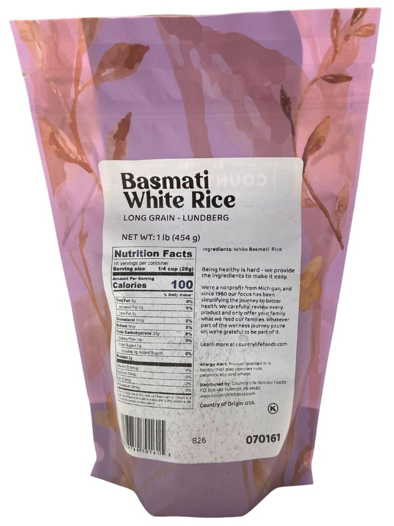 Basmati White Rice, Lundberg
