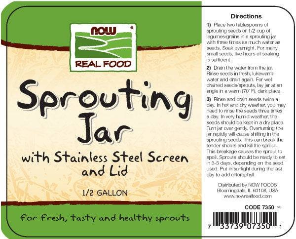 Sprouting Jar - 1/2 Gallon