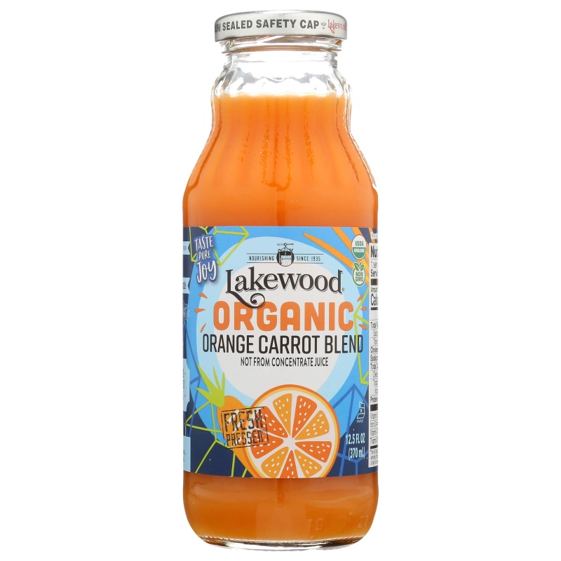 Organic Orange Carrot Juice (Lakewood Organic Juice) - 12.5 Oz