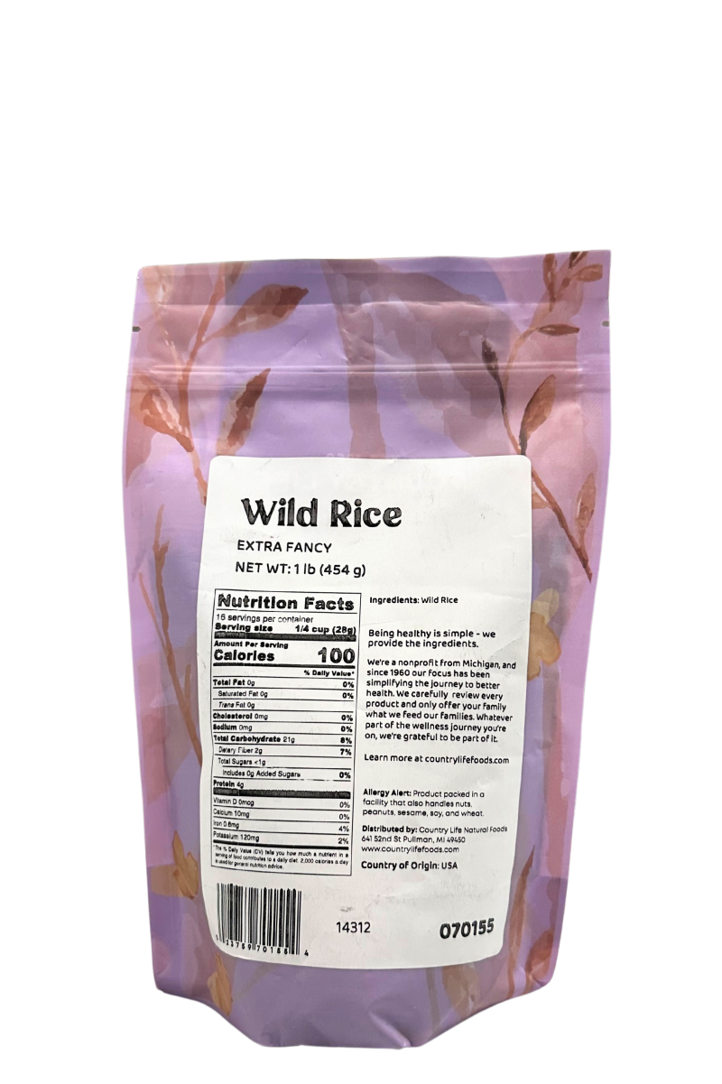 Wild Rice, Extra Fancy 1 Lb