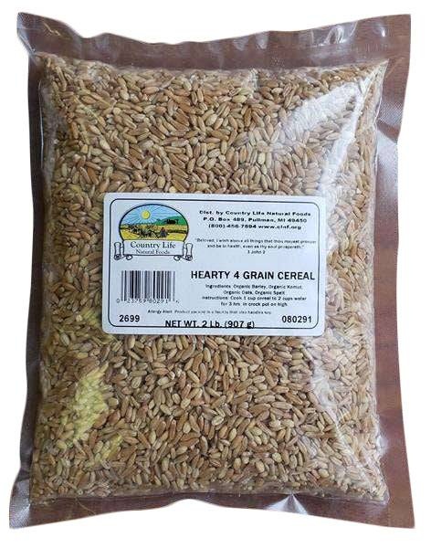 Hearty 4-Grain Organic Cereal - 2 Lb