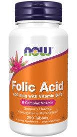 Folic Acid With Vitamin B-12 250 Count