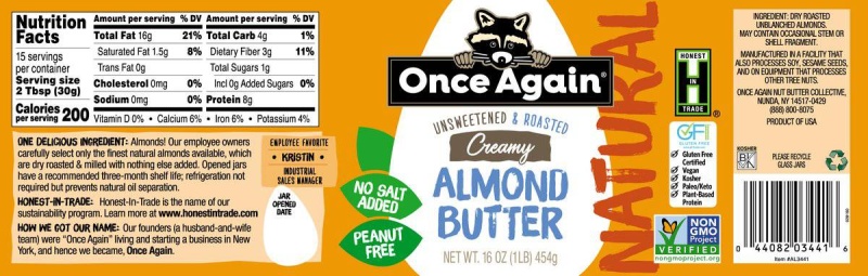 Almond Butter - Creamy