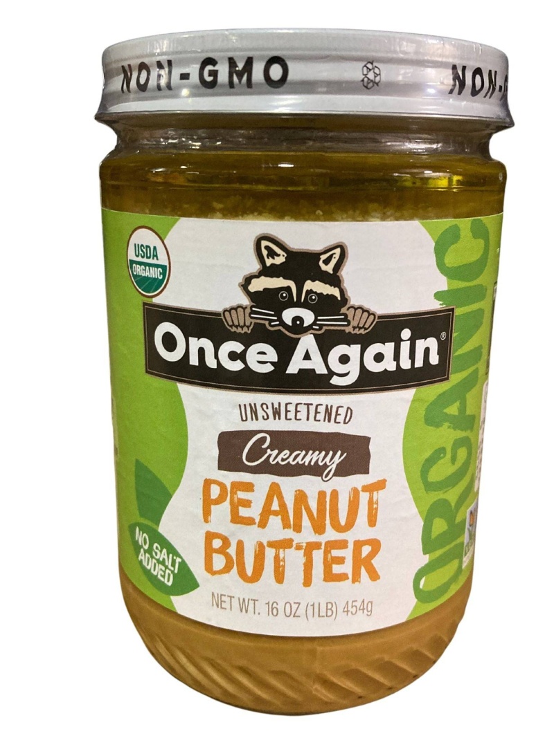 Peanut Butter, Creamy, Organic, No Salt - 16 Oz