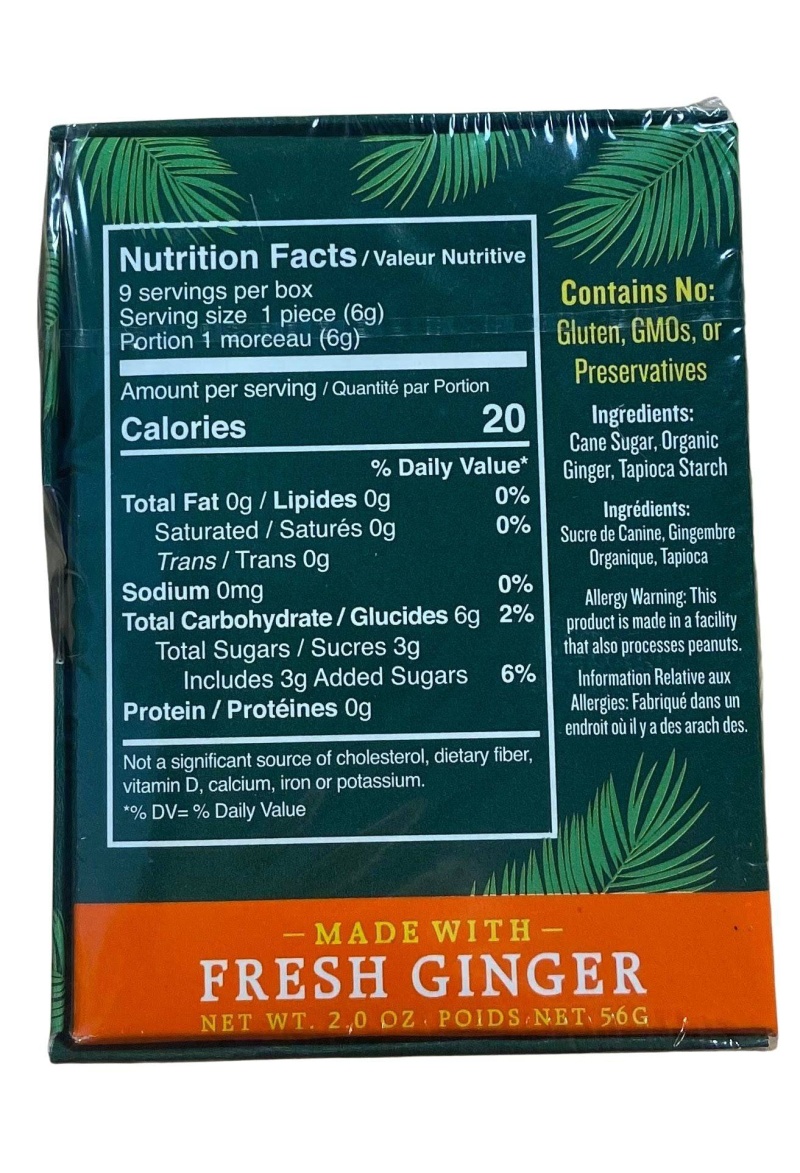 Ginger Chews, Reeds - 2 Oz
