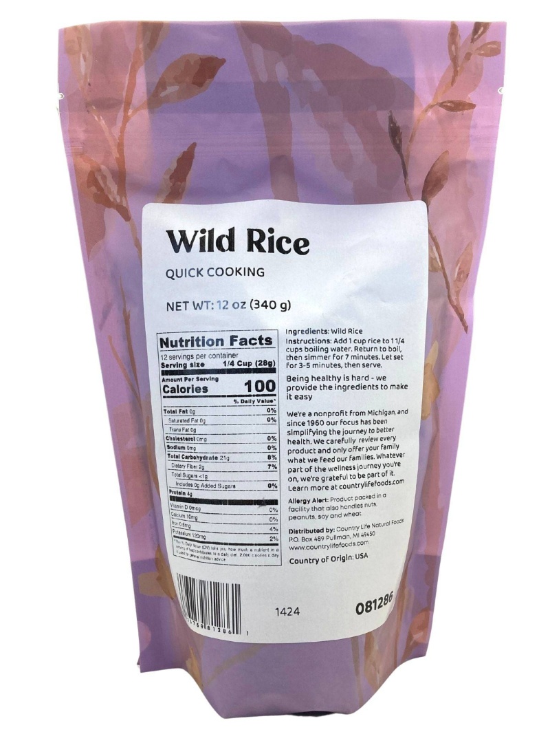 Rice, Wild (Quick Cooking) - 12 Oz