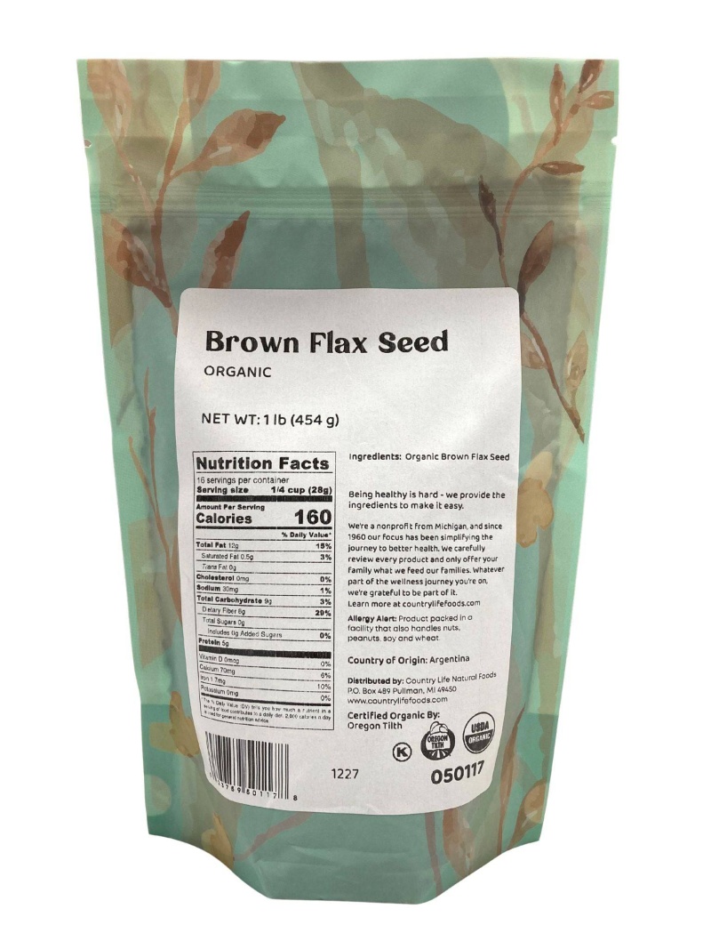 Organic Flax Seeds, Brown