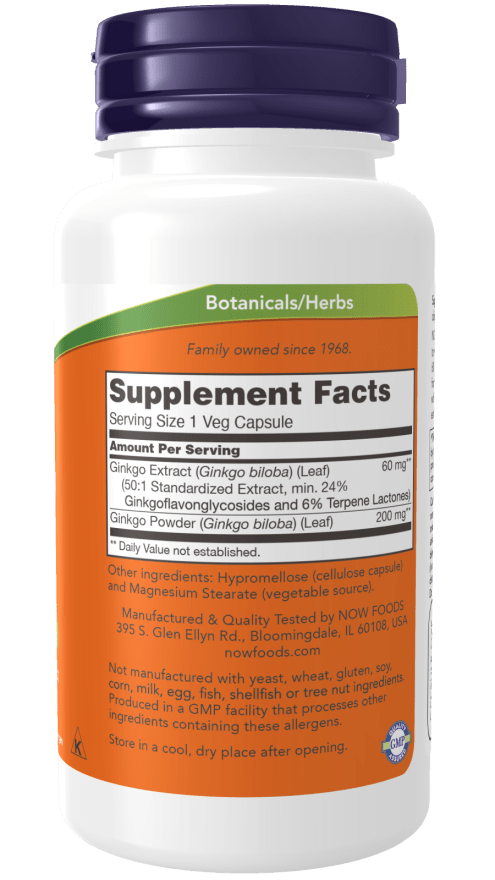 Ginkgo Biloba - 120 Vcaps