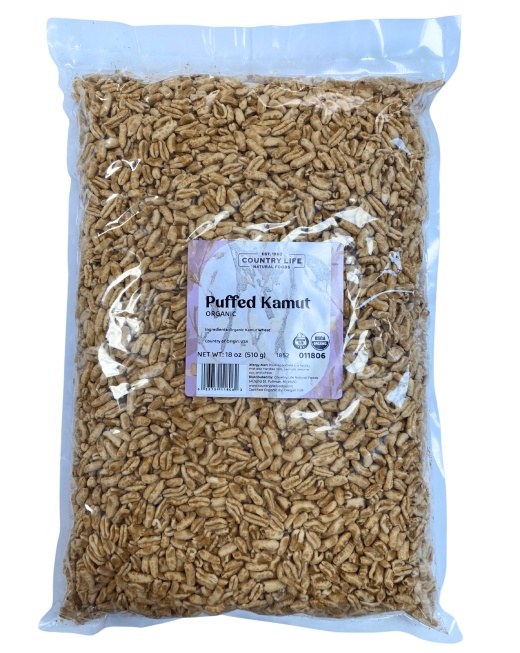 Organic Puffed Kamut - Nutty & Wholesome Crunch