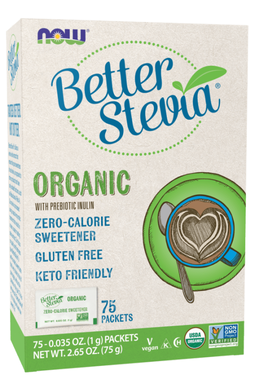 Organic Stevia Packets - 75 Packets - Natural Sweetener